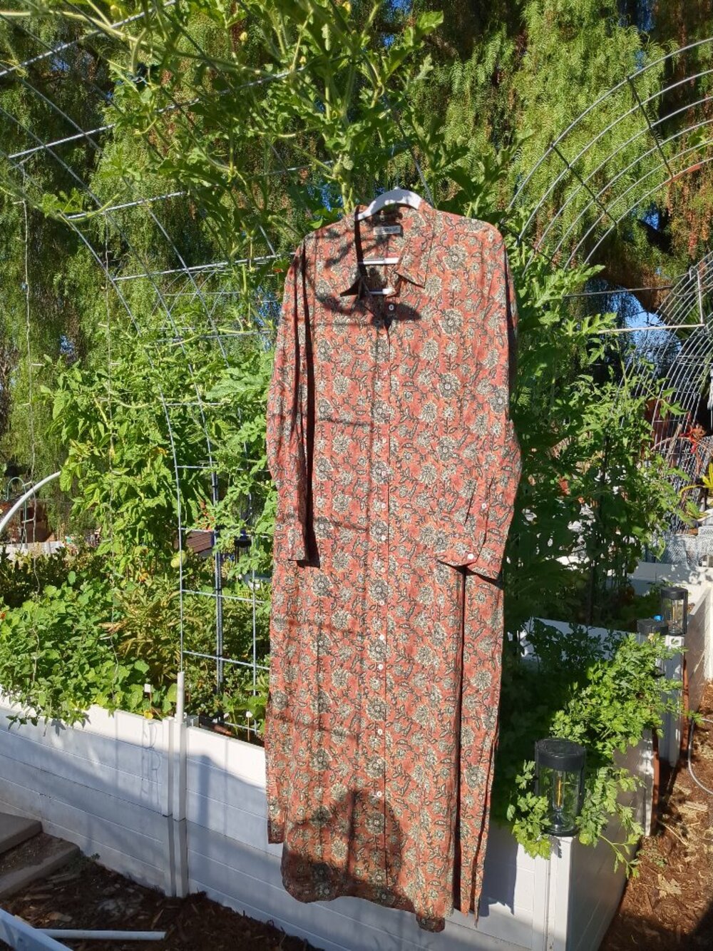 P2P 24” 🌼🍅🌽🌶 🌼 NWOT Natural Life Floral Button Down Maxi Dress Duster